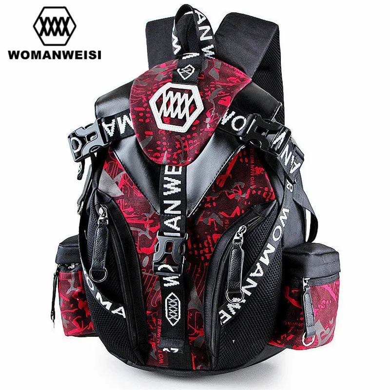 2017 Japanese Korean New Designer Famous Brand Men Canvas font b Backpack b font Cool School