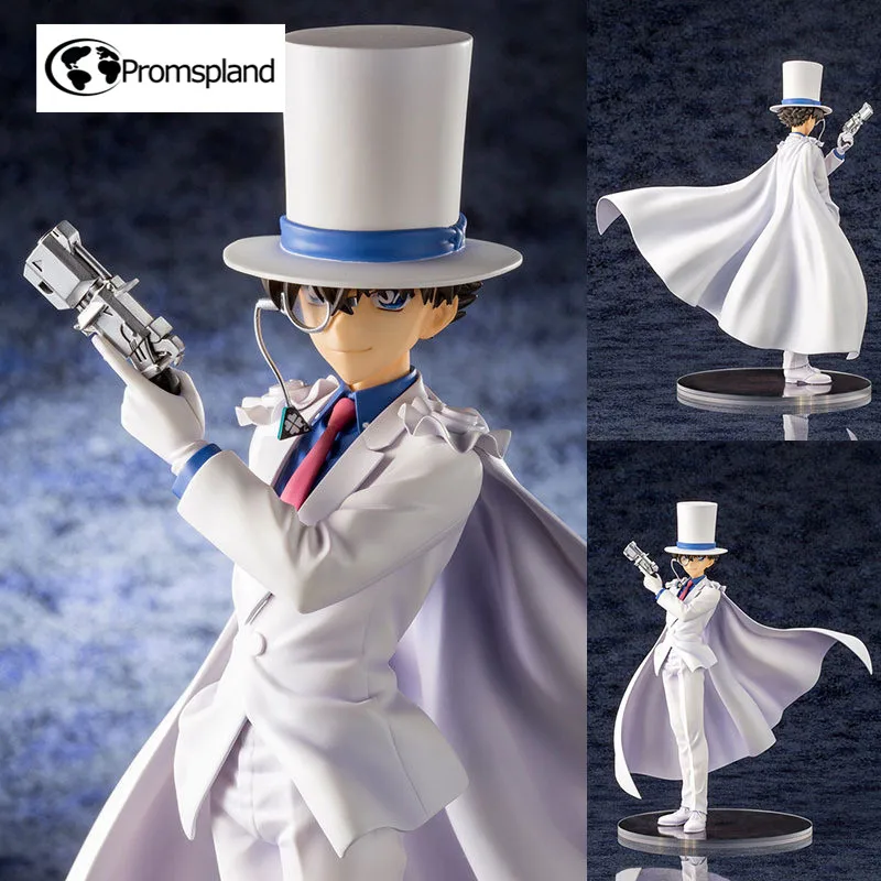 

1pc Detective Figures Anime Tuxedo Kaitou Kiddo Action Figures KID Stand Style Figurine Collectible Model Toys For Kids 25cm