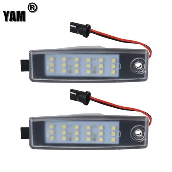 

YAM 2Pcs 18 LED License Number Plate Light For Toyota HiAce 05-11 Rav 4 Vanguard dropshipping