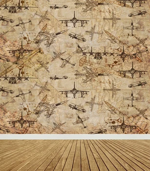 

cm-6701 Air Plane Wood Floor Baby Newborn Child Fotografia Photo Background