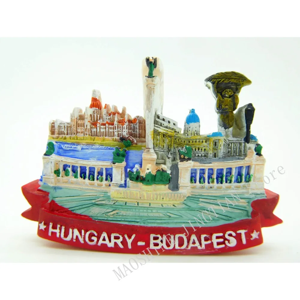 Венгерский Budapest ручная роспись магнит на холодильник мир сувениры ремесло смолы холодильник магнитная наклейка кухня украшение дома