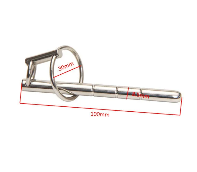 Happygo, Sex Toys Penis Plug Sounding Chastity Catheter Stainless Steel Cock Stimulate Dilator Urethral Stretching Ring 461