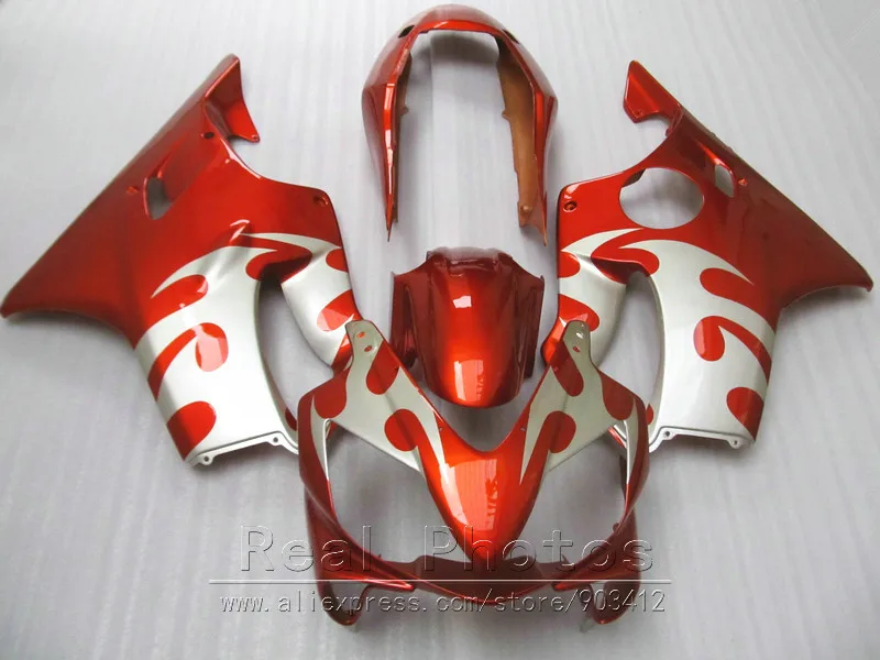 Injection molding plastic fairings for Honda CBR600 F4I 04 05 06 07 red silver fairing kit 2004-2007 BN06 | Автомобили и