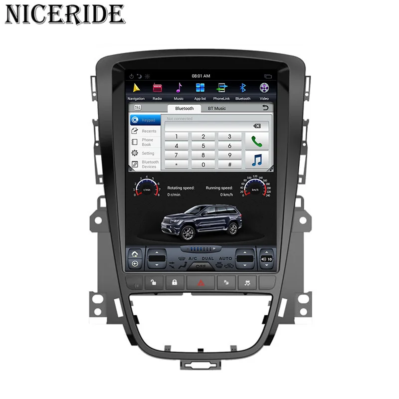 Excellent Android 7.1 10.4" Tesla Vertical Screen Car Radio Gps Dvd Player for Buick Excelle 2010-2014 Audio Multimedia System BT Wifi 1