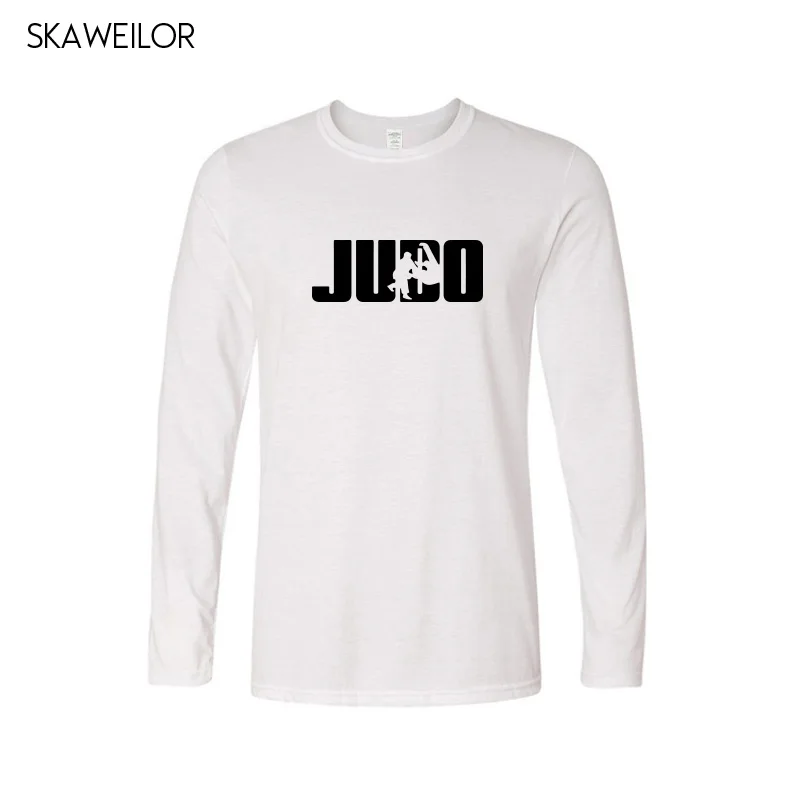 Novedad Casual carta imprimir hombres camiseta 2018 Judo diseño algodón de manga larga T-shirt Sporting Tops Tee Camisetas Novedad Casual carta imprimir hombres camiseta 2018 Judo diseño algodón de manga larga T-shirt Sporting Tops Tee Camisetas