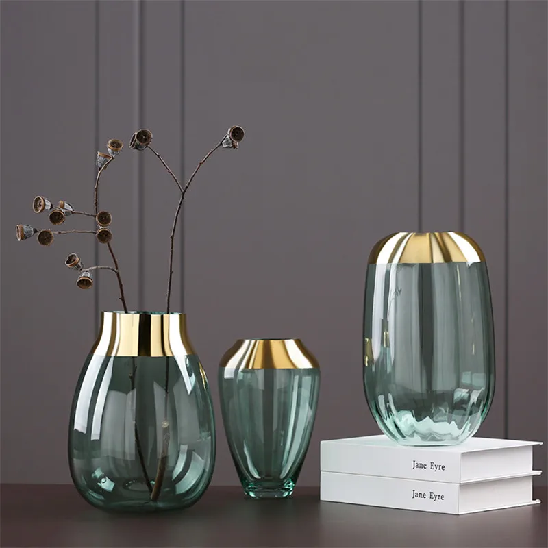 glass flower vase tabletop vases fashion european vases06