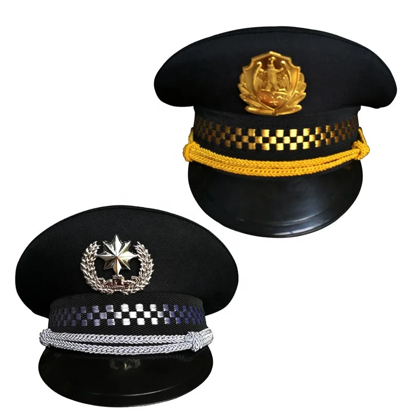 

Custom-made security big cap uniform accessories big hat security hat special hat