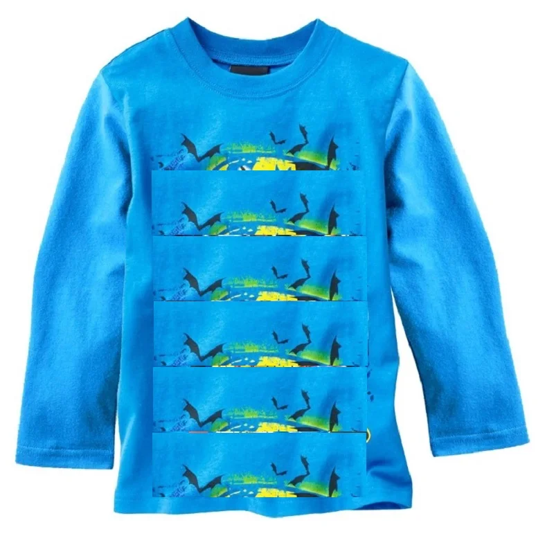 Blue Baby Boys Clothes Fashion Character Boy T Shirts 100 Cotton Children Long sleeve tee