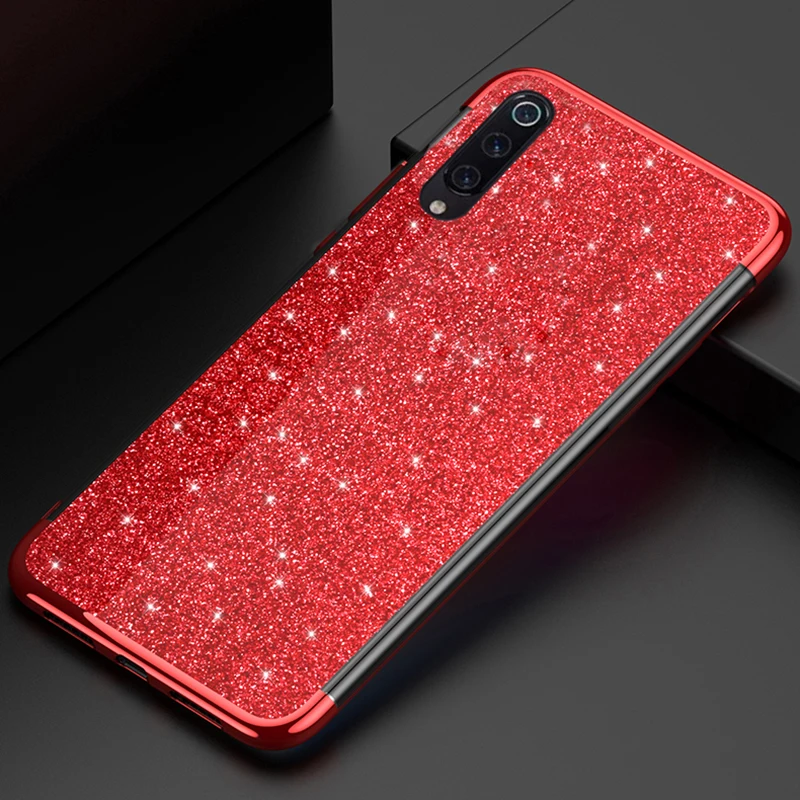 

3in1 Bling Case For Samsung Galaxy A50 2019 Colored Sparkling Soft Silicone Cases for Samsung A50 A505 Cover