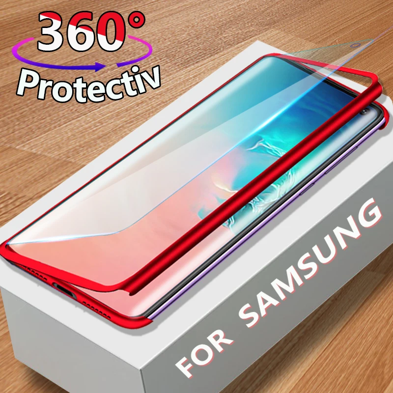 

360 Shockproof Protective Case For Samsung Galaxy S10 S10e S9 S8 Plus Screen Protector For Galaxy S7 edge Note 8 Note 9 Cover