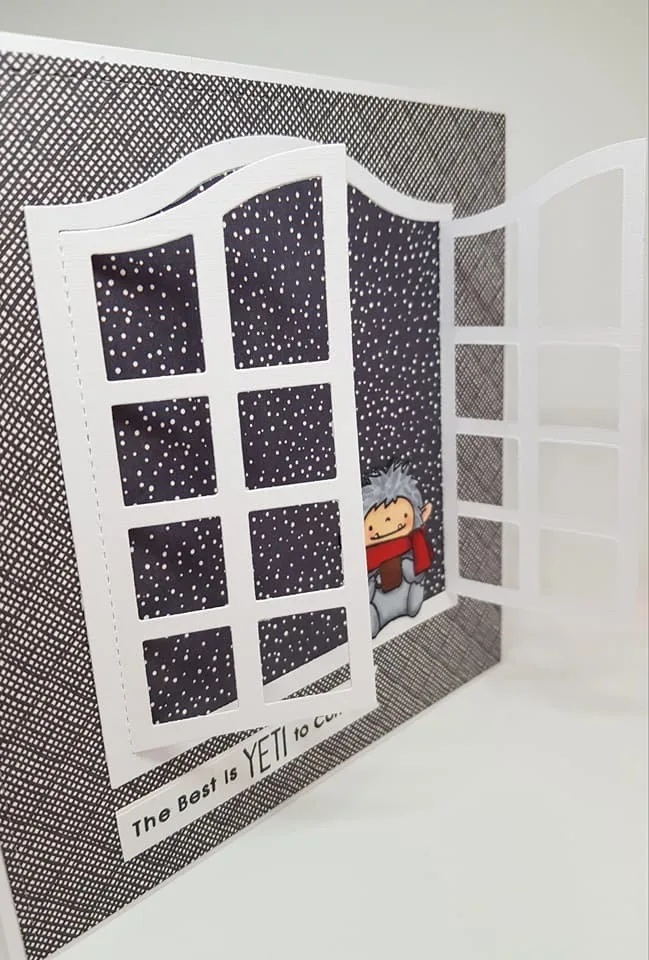 

3D Window Door frame background gift 2018 New Cutting Dies Scrapbooking Dies Metal Embossing Stamps and die for Card Making DIY
