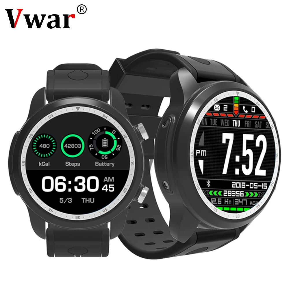 

Vwar Android 6.0 LTE 4G Bluetooth Smart Watch phone MTK6737 1GB+16GB Memory Support SIM card WIFI GPS Heart Rate Smartwatch