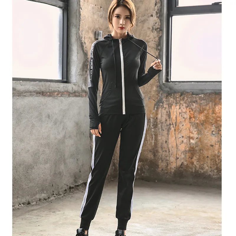 Новый костюм из 3 предметов Женский комплект для йоги спортивный женщин с