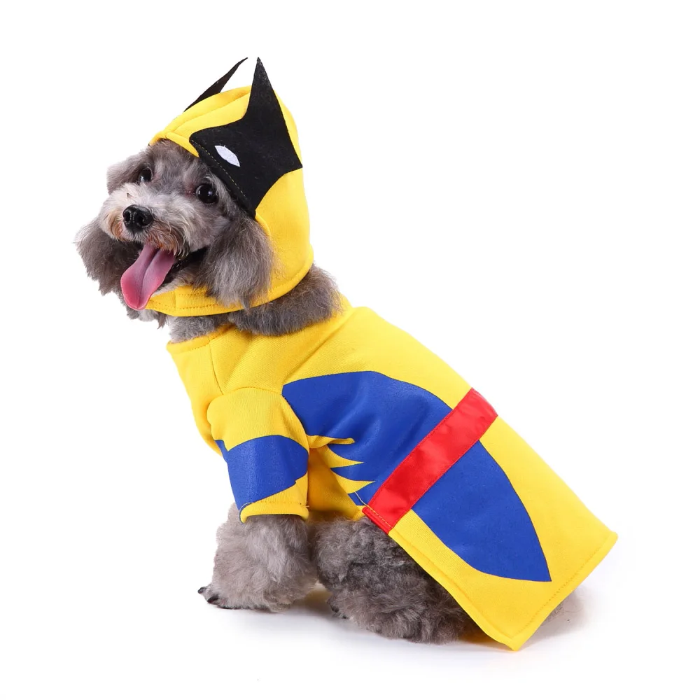 Забавный костюм собаки зимняя одежда для домашних животных для собак французская одежда для бульдога костюм для чихуахуа костюм кошки Хэллоуин Рождественская серия - Цвет: Wolf Man Suit