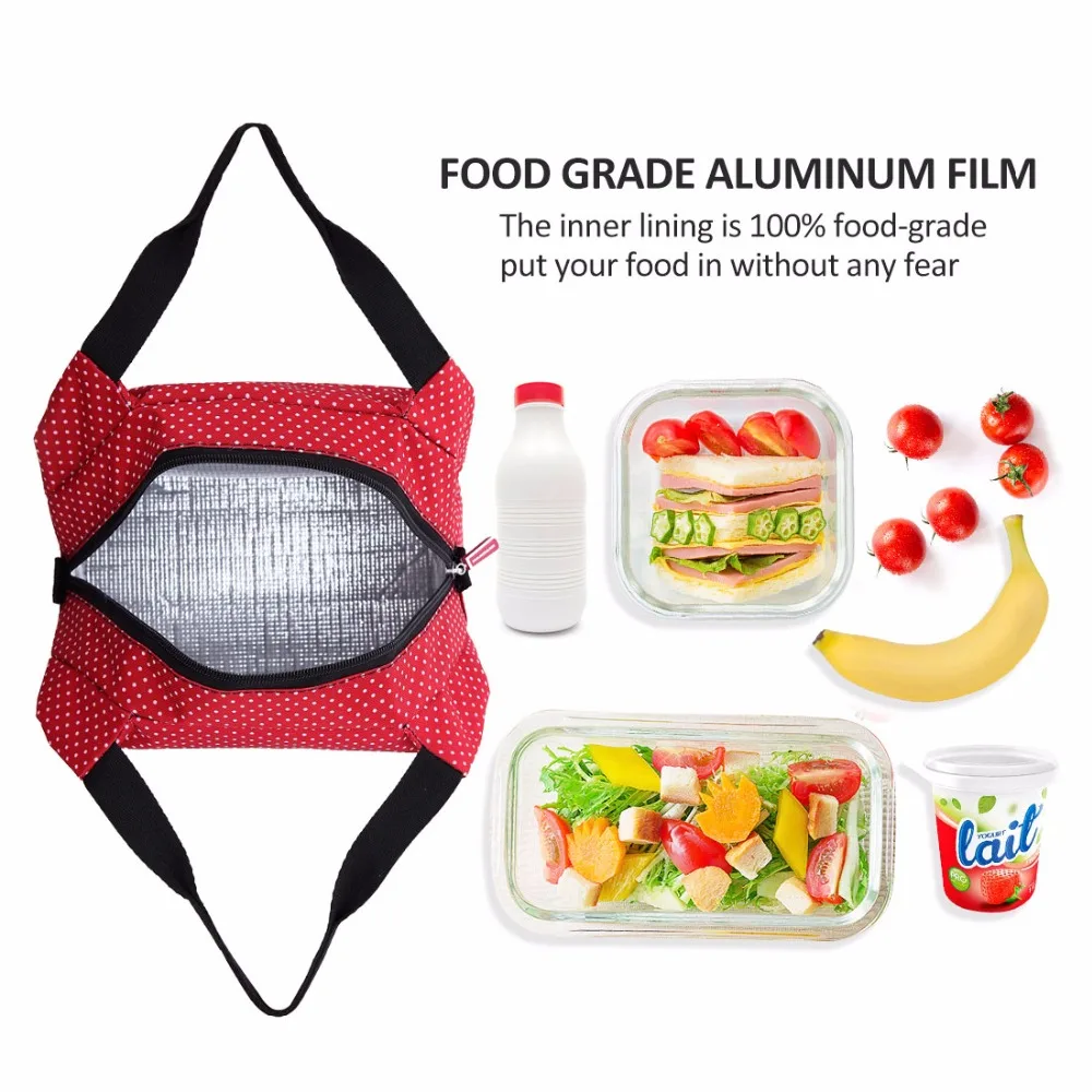 Fashion Portable Insulated Canvas Lunch Bag Thermal Food Picnic Lunch Bags Women Kids Men Cooler Box Bag Tote