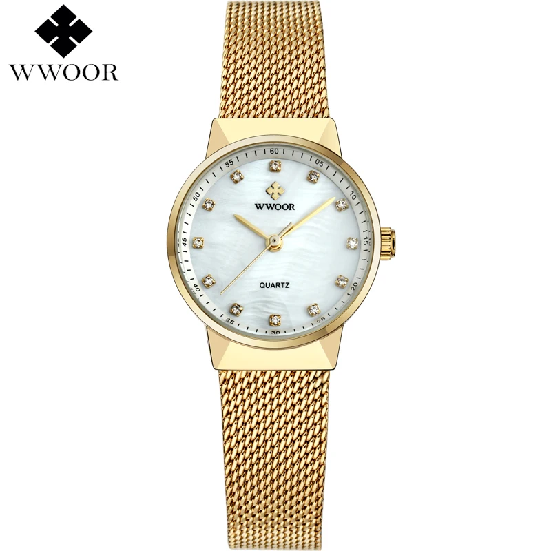 New WWOOR Women Watches Brand Luxury Waterproof Clock Ladies Quartz Wristwatch Women Gold Bracelet Dress watch relogio feminino New WWOOR Women Watches Brand Luxury Waterproof Clock Ladies Quartz Wristwatch Women Gold Bracelet Dress watch relogio feminino