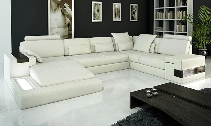 Venta caliente sofá de diseño moderno sofás muebles de sala sofá de cuero auténtico de gran.jpg Mueble de sala de venta