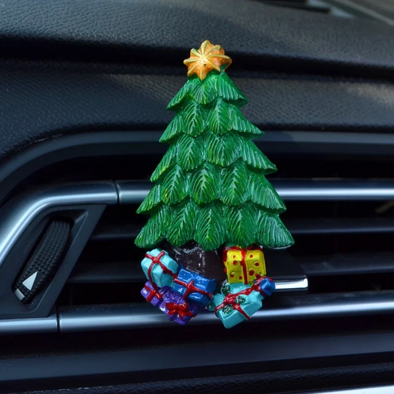 Автомобильный освежитель воздуха на выходе клип духи орнамент «Новогодняя елка» украшения Рождество щенок духи клип год