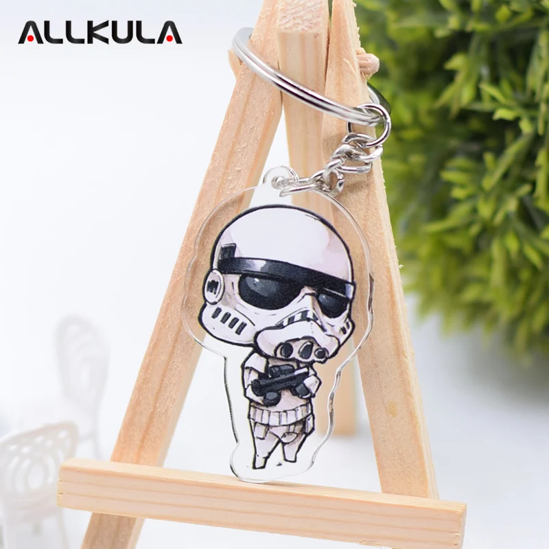 2018 Star Wars Action Figure for Keychain Stormtrooper Customized Double Sided Game Peripherals Best Gift AKL108 | Игрушки и хобби