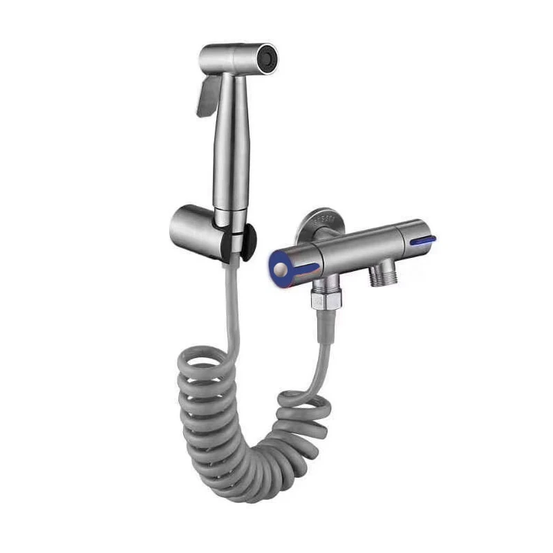 

Stainless Steel Toilet Bidet Tap Jet Set Hand Held Shower Bathroom Sprayer Hygienic Shower Spray Gun Home Bathroom Bidet Faucet