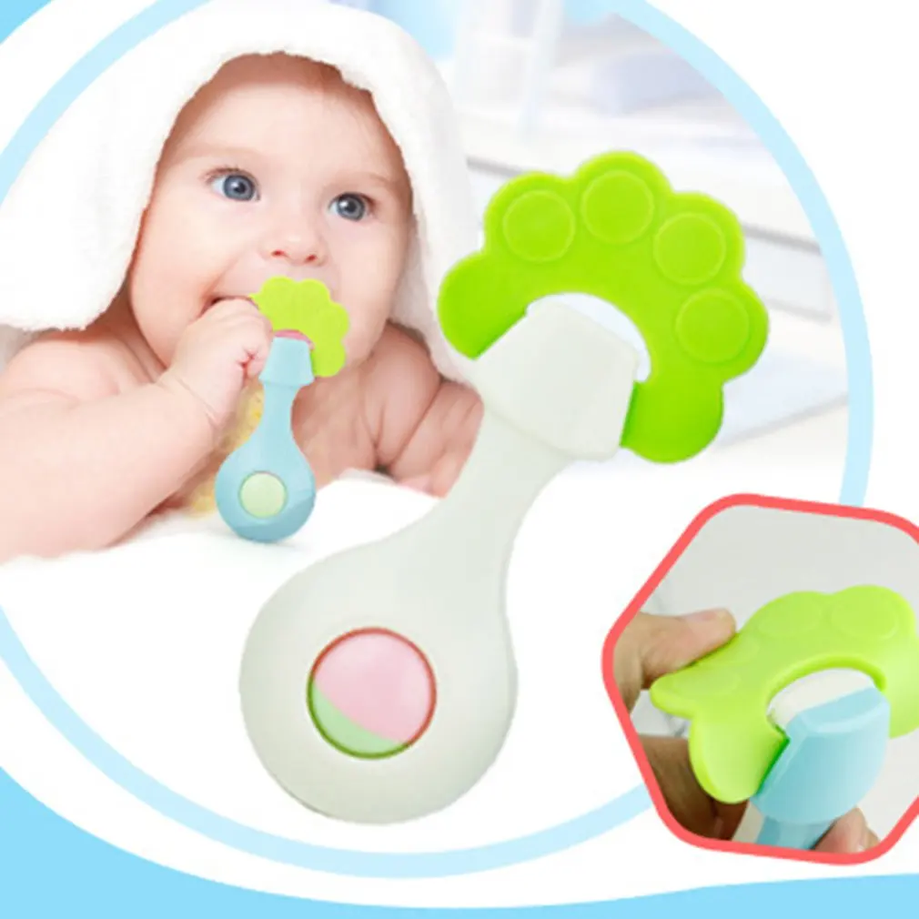 10Pcs Baby Teether Free Food Grade Polyester fiber Baby Ring Teether