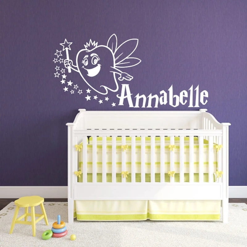 Tooth Teeth Sticker Dentist Decal The Tooth Fairy Poster Vinyl Art Wall Decals Pegatina Quadro Parede