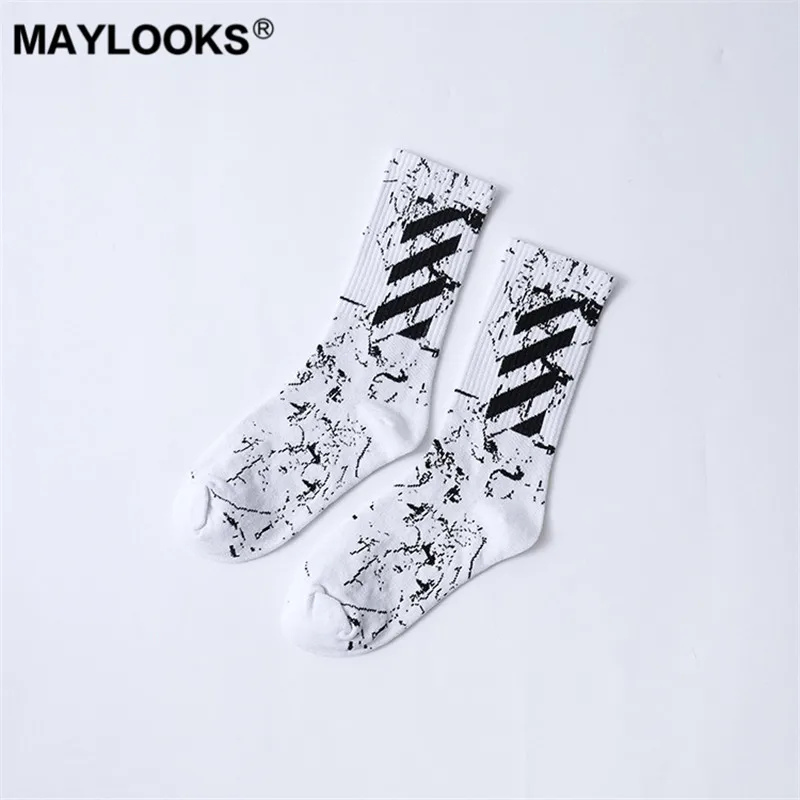 Maylooks 2019 новый хлопок прилив модный бренд Носки мужские спортивные парные носки W42