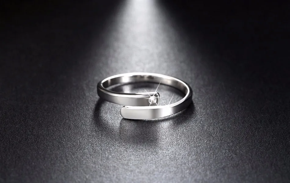 gold necklace design Effie Queen New Arrived Trendy Lover's Ring Genuine 925 Silver Adjustable Finger Rings For Women And Men BR22 anklet