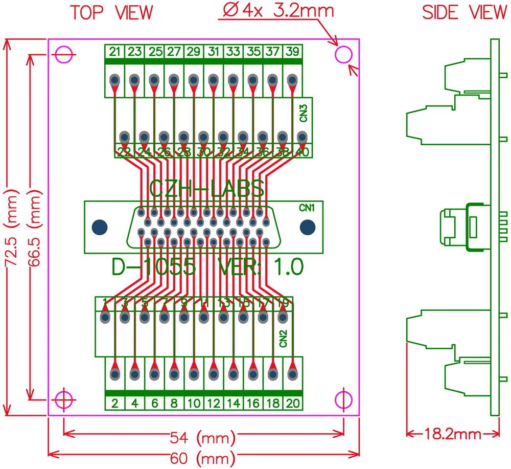 40-pin Half-Pitch/0.05