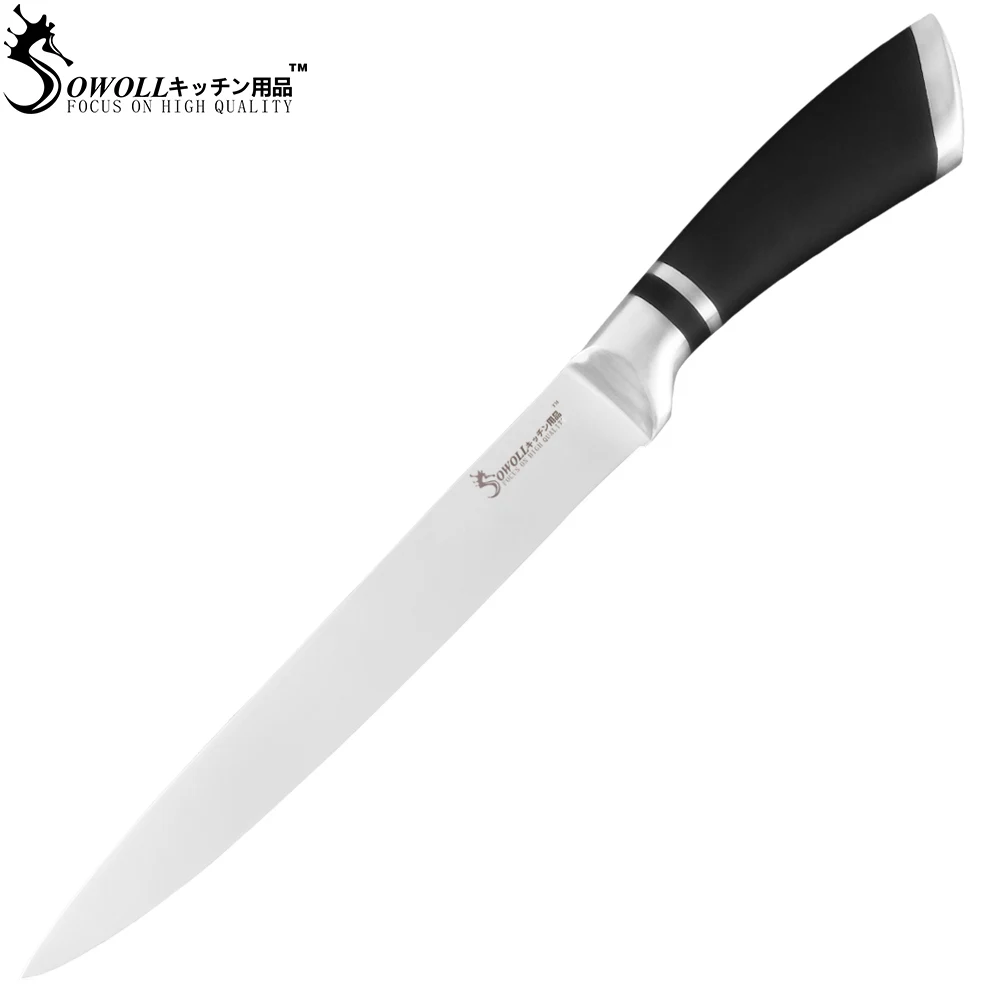 Sowoll кухонный нож из нержавеющей стали шеф-повара для нарезки хлеба Santoku разделочный обвалочный нож в японском стиле инструмент для приготовления пищи - Цвет: D.