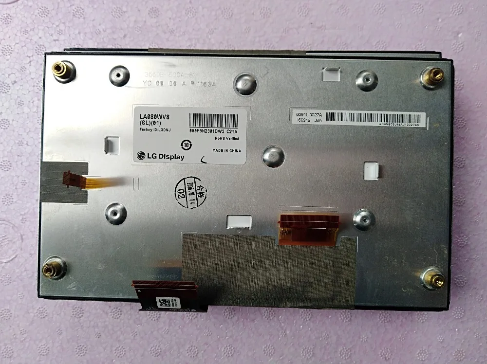 LA080WV8-SL01 LA080WV8(SL)(01) 8 дюймов ЖК-дисплей Экран Дисплей Панель
