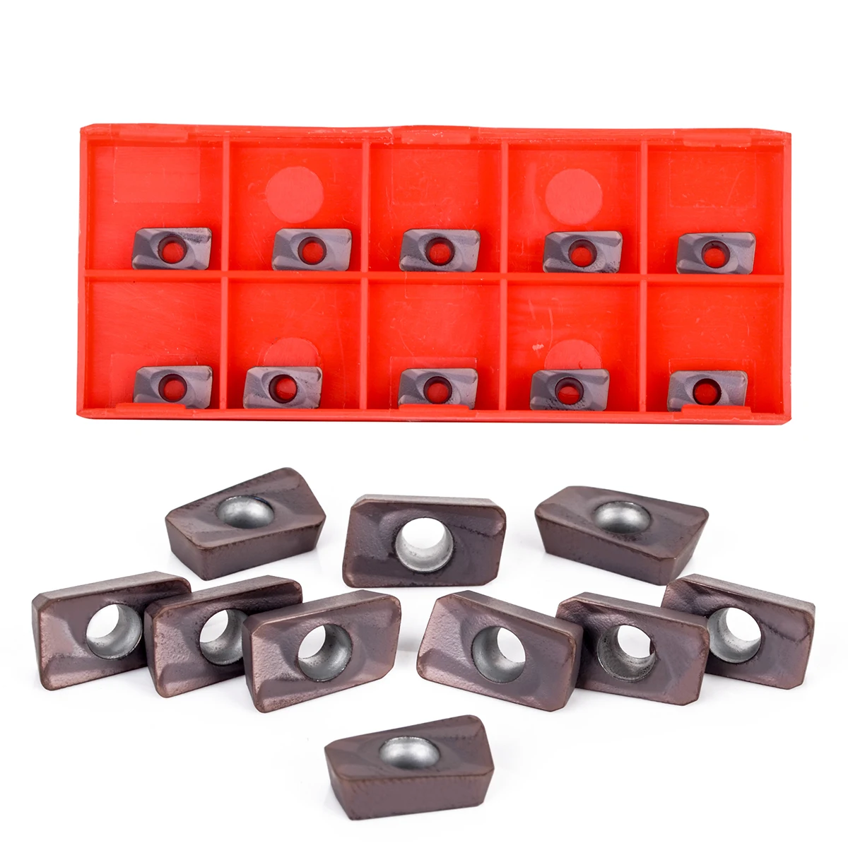 

10pcs APMT1135PDER-H2 VP15TF Carbide Inserts Indexable CNC Turning Tools Insert Set with Plastic Box Mayitr