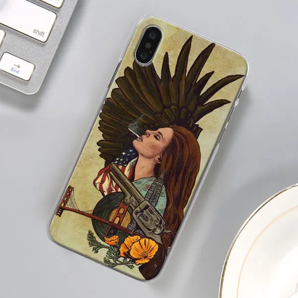 Забавный Модный чехол для телефона Lana Del Rey для Apple iPhone X XR 7 8 Plus 6 6s Plus XS MAX 11 Pro Max SE чехол для телефона Coque - Цвет: 08