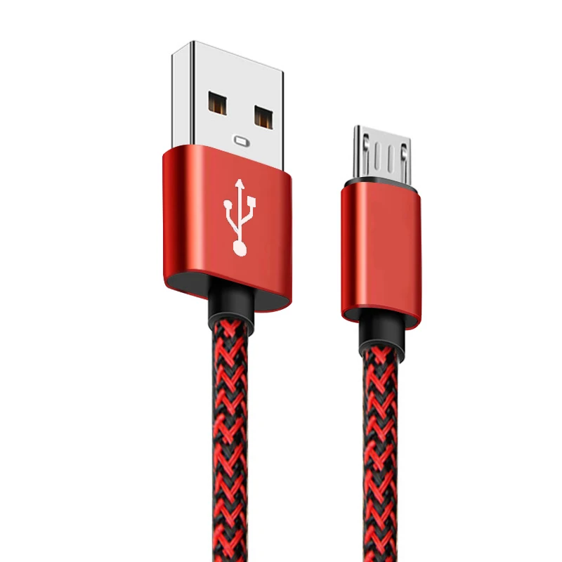 Оригинальный Быстрый USB Micro Зарядка через usb кабель для samsung S6 S7 2A нейлоновый