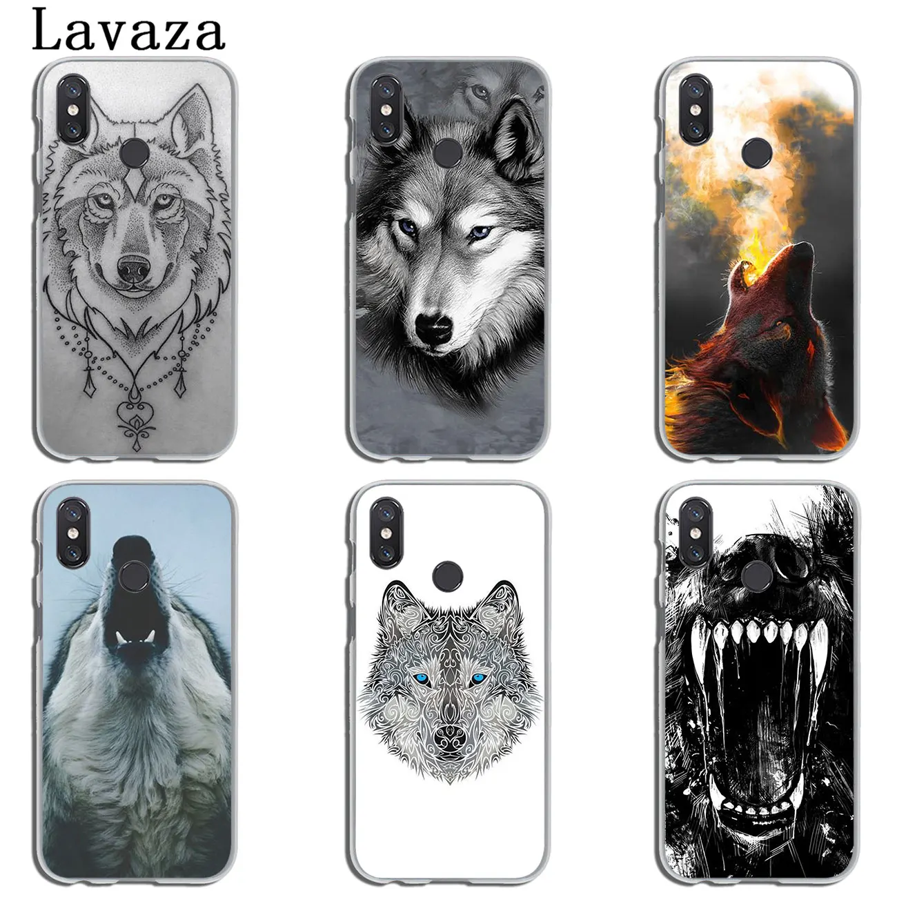 Жесткий чехол для телефона Lavaza Fierce Snow Wolf Xiaomi 9 9T A3 PRO CC9 CC9E 8 A2 Lite SE A1 pocophone f1 6 6X 5S 5X MAX