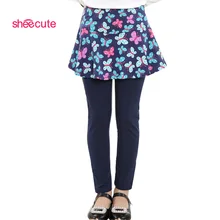 SheeCute/Новое поступление, весенне-осенние леггинсы для девочек юбка-брюки для девочек, многослойная юбка-пачка штаны для маленьких девочек детские леггинсы для детей возрастом от 3 до 11 лет, SCA2307