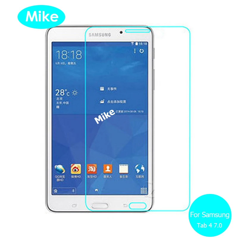 

For Samsung Galaxy Tab 4 7.0 Front Tempered Glass screen Protector 9h Safety Protective Glass On Tab4 7 T231 SM-T231 T 231
