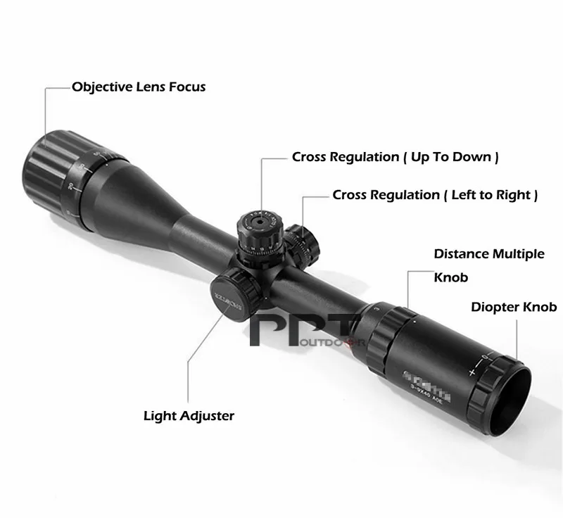 Стрелок Тактический ST 3-9x40AOE Охотник прицел черный цвет Для Стрельбы Охота с крышкой объектива PP1-0347