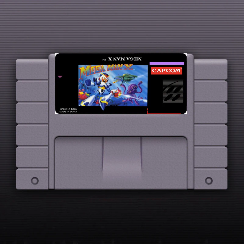 

Megaman X 16 Bit Big Gray Game Card For NTSC Game Player