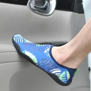 

Adult Unisex Flat Water Shoes Outdoor Swimming Soft Cushion Beach Shoes Seaside Diving Elastic Shoes Lover Fishing Aqua Shoes