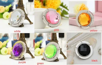 

500pcs Handbag Hook Portable Folding Handbag Hanger Bag Desk Hanger Multiple Bag Desk Hanger Foldable Purse Bag Hook Holder