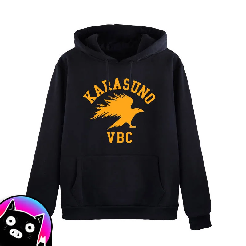 Haikyuu! Толстовки с капюшоном из аниме на осень и зиму куртка кагеяма тобио пальто