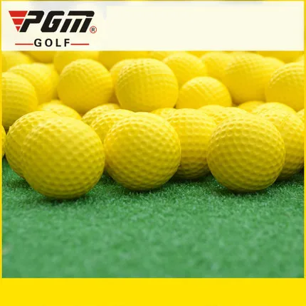 

5 pcs/lot PGM Ball Golf Products Pu Golf Indoor Softball Yellow Gender Q008