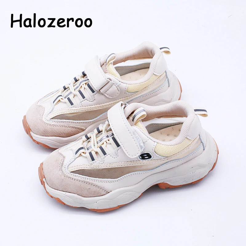 

Spring New Kids Mesh Shoes Children Genuine Leather Shoes Baby Girls Sport Sneakers Boy Black Casual Sneakers Brand Trainer 2019