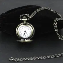 Модные часы маленькие антикварные Винтаж Бронзовый Кварц Орел карманные часы