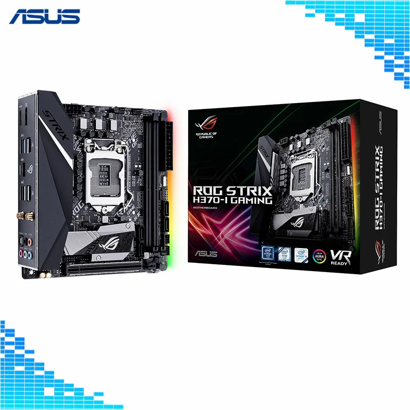 

Asus ROG STRIX H370-I GAMING Desktop Motherboard Intel H370 Socket LGA 1151 Mini-ITX E-sports game Motherboard