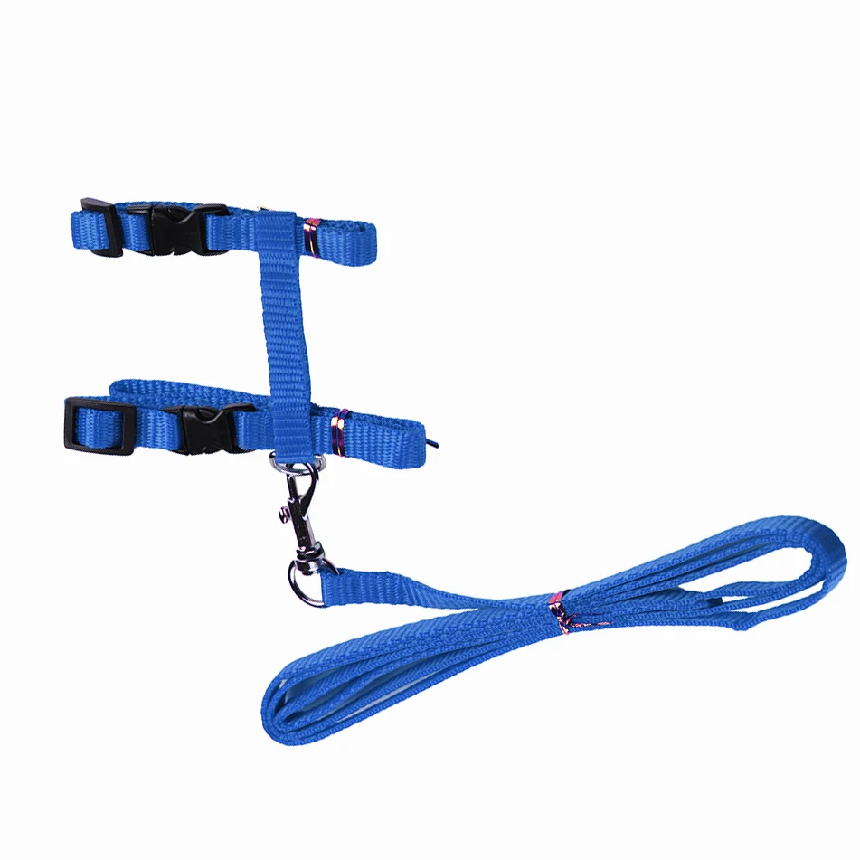 

Adjustable muti color Pet Dog Leash Small Puppy Cat Kitty Nylon Leash Harness Collar Lead cat traction rope supply