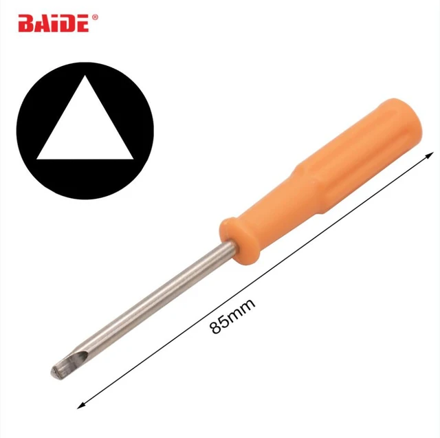 Destornillador Triangular naranja de 1,8mm, 2,0mm, 2,3mm, destornillador  especial de triángulo externo para pequeños electrodomésticos de juguete  3200 - AliExpress