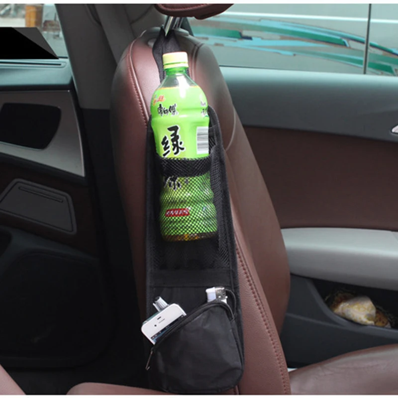 

Three Colors Car Seat Multifunctional Pockets Hanging Storage Bag Waterproof Fabrics Bag Sundries Holder Side Bag