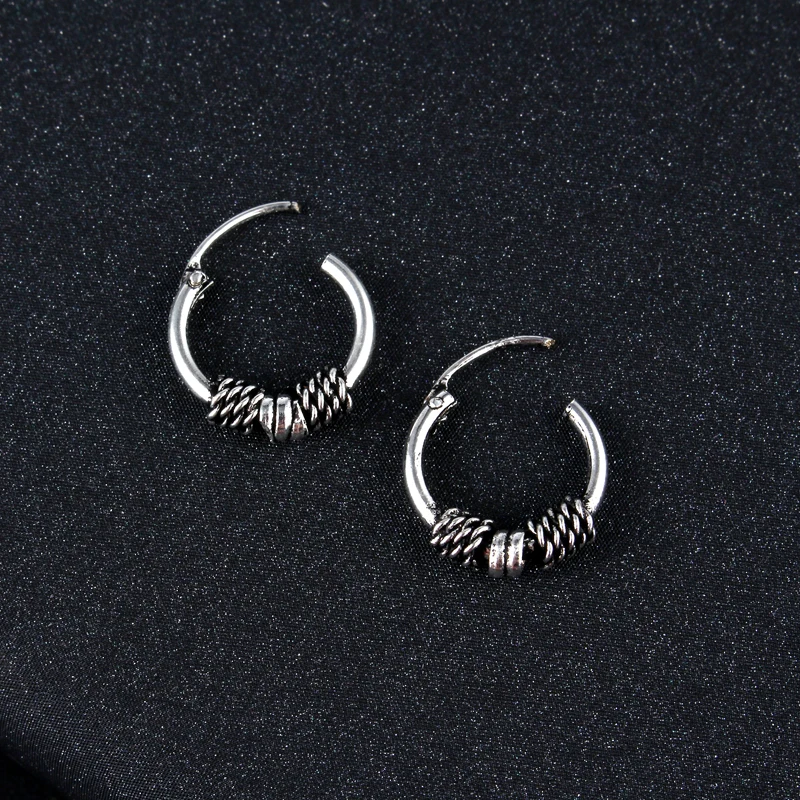 Aliexpress Gypsy Tribal Endless Circle Hoop Earrings Aliexpress Gypsy Tribal Endless Circle Hoop Earrings Handmade Indian Vintage Thai Silver Color Small Earring Bali Wrap For Women Jewelry From